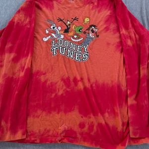 Tie-dye Looney toons long sleeve shirt